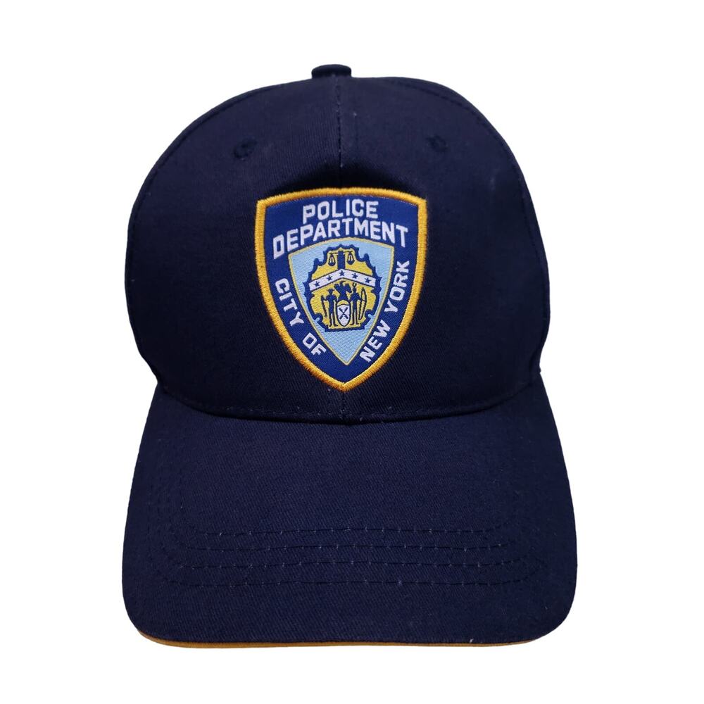 Vintage NYPD Embroidered Hat‎ Blue Strapback Adjustable Cap Collectible